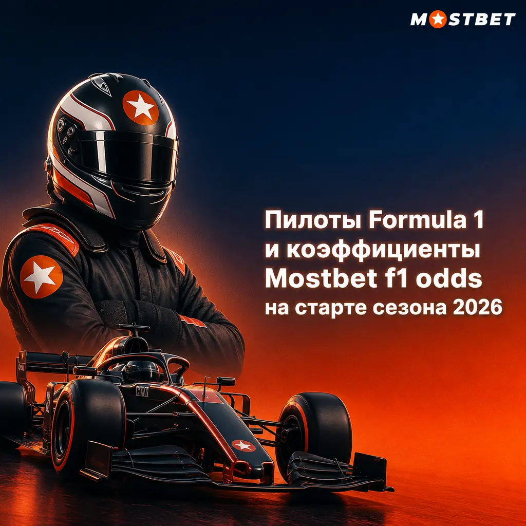 Пилоты и команды Formula 1 сезона 2026 с коэффициентами Mostbet на титул чемпиона перед стартом чемпионата
