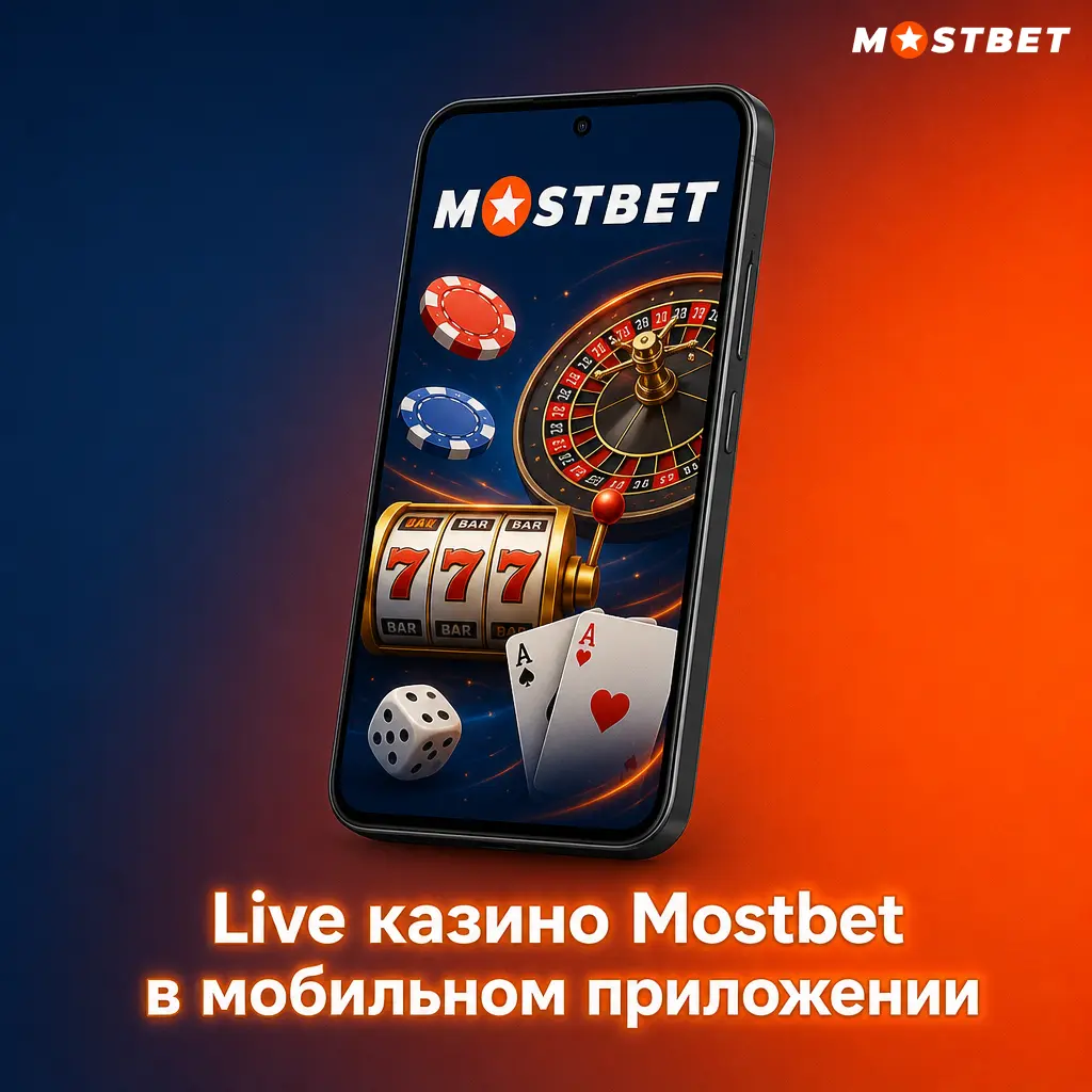 Live казино Mostbet в мобильном приложении: ставки на рулетку, блэкджек и баккару в HD-трансляции