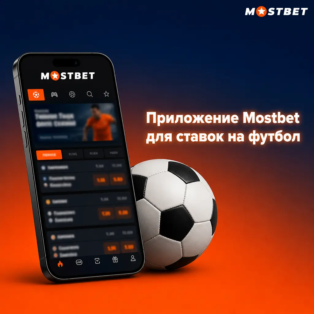 Мобильное приложение Mostbet для ставок на футбол: линия, лайв, коэффициенты и видеотрансляции на Android и iOS