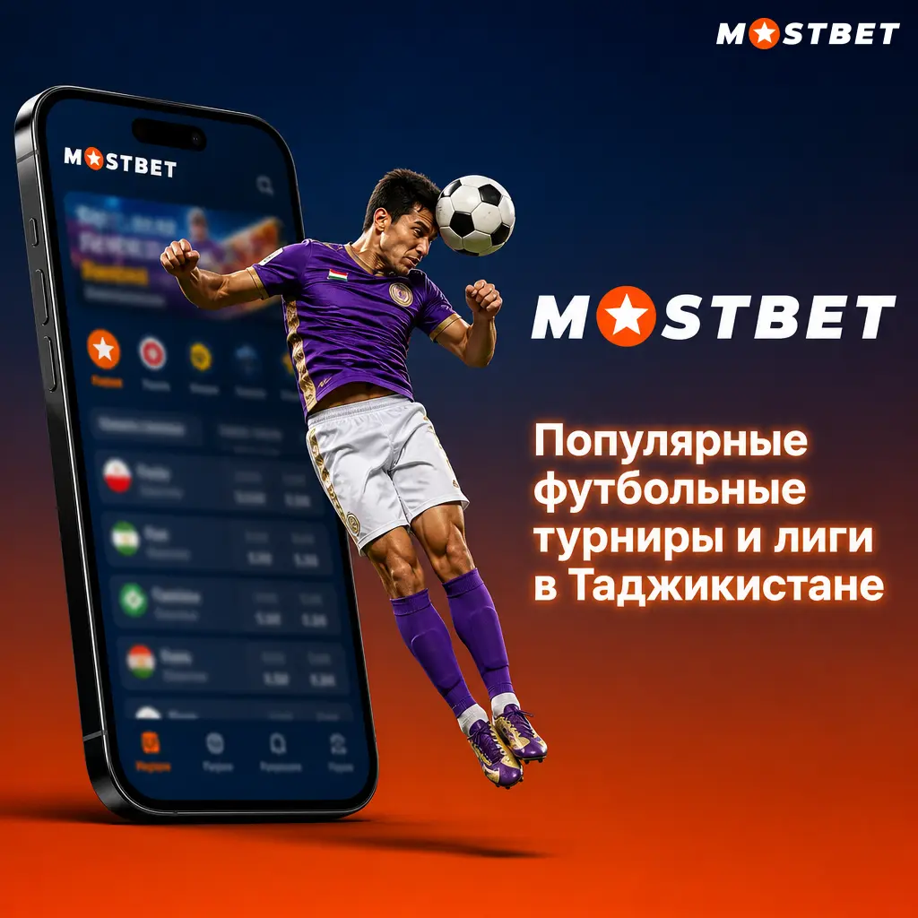 Популярные футбольные турниры и лиги Таджикистана: ЧМ, Лига чемпионов, топ-чемпионаты Европы и Высшая лига на Mostbet