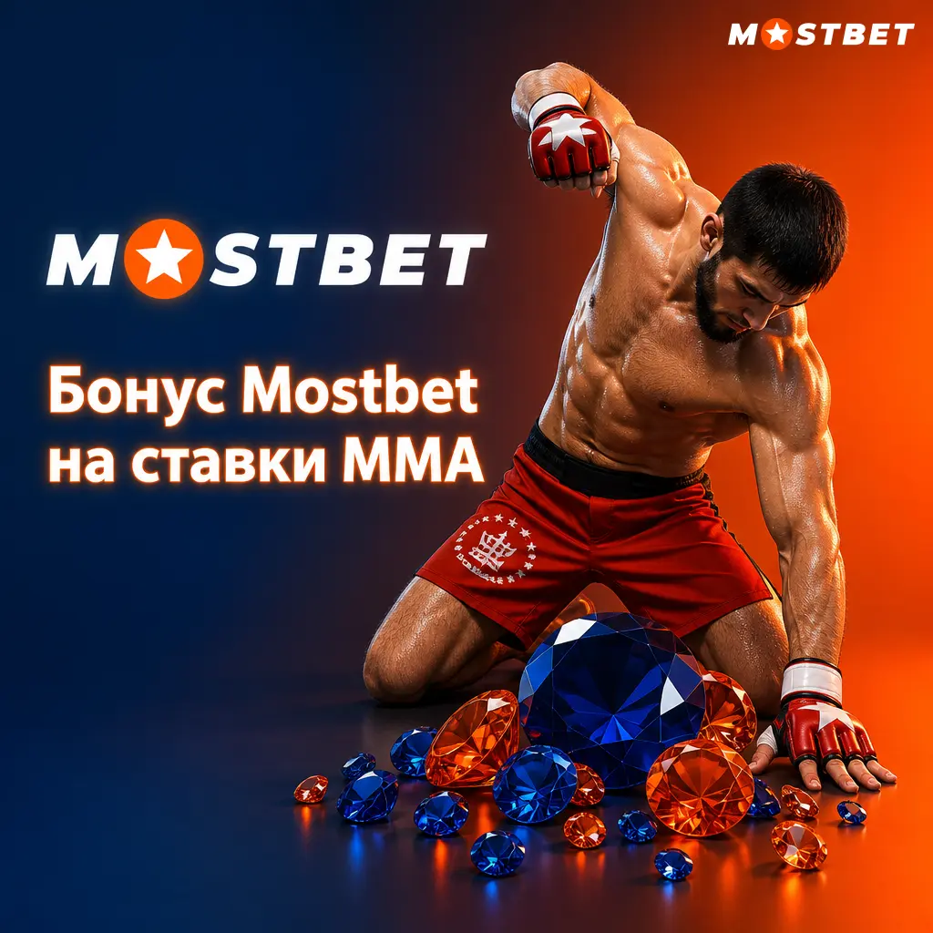 Бонус Mostbet 100% до 2600 TJS на ставки ММА: UFC, ACA, Bellator — условия отыгрыша и активации