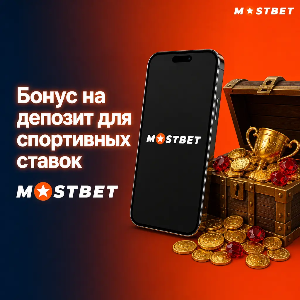 Бонус на первый депозит для спортивных ставок: 100% до 2 600 TJS на футбол, крикет, теннис и киберспорт