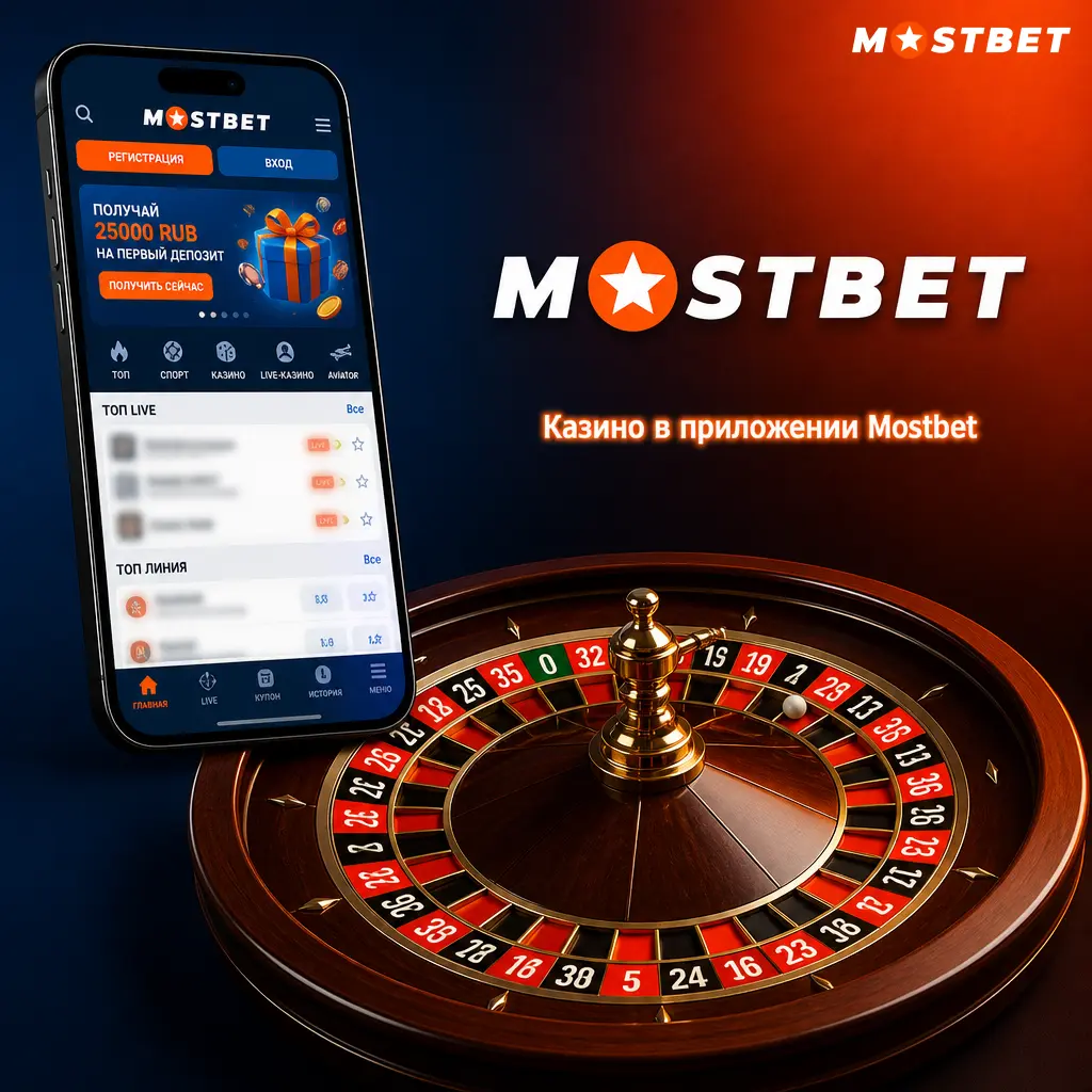Казино в приложении Mostbet: слоты, настольные игры, live-дилеры, рулетка, блэкджек и промоакции с фриспинами