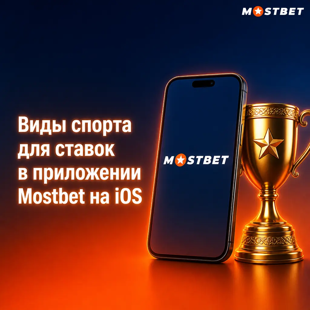 Виды спорта для ставок в приложении Mostbet на iOS: футбол, хоккей, теннис, баскетбол, крикет, бокс, ММА и киберспорт